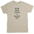 thumbnail image 1 of Keep Calm and Skate On, Jay Adams Tribute Men's T-Shirt (gray, Large), 1 of 1