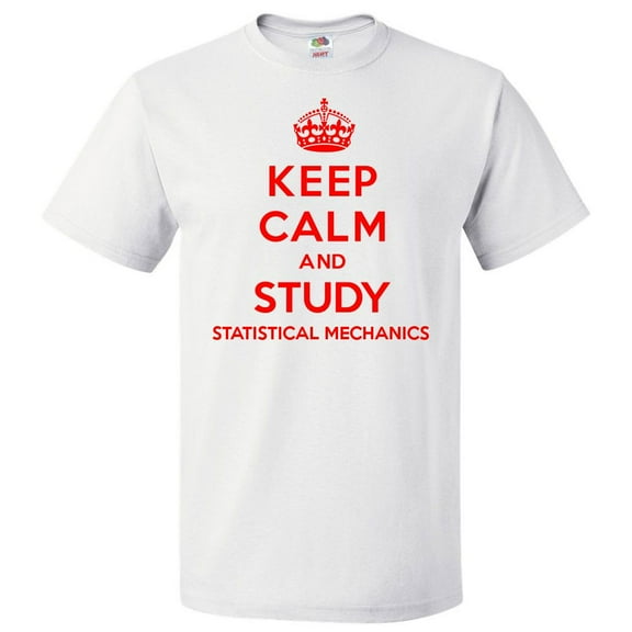 Keep Calm and Study Statistical Mechanics T shirt Funny Tee Gift