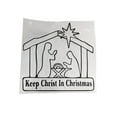 thumbnail image 1 of Keep Christ In Christmas Decal Sticker Car Truck SUV Auto Vinyl Jesus Gift Black, 1 of 3