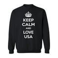 thumbnail image 1 of Keep Clam And Love Usa Sweatshirt Men -Image by Shutterstock, Male XX-Large, 1 of 4