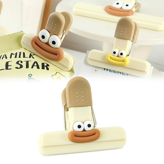 Keep Food Fresh with These Fun Cartoon Food Sealing Clips, Perfect for Home Use On Snacks, Fruit, Chips, Bread and More