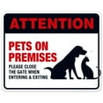 thumbnail image 1 of Keep Gate Closed Sign, Pets On Premises,, 1 of 8