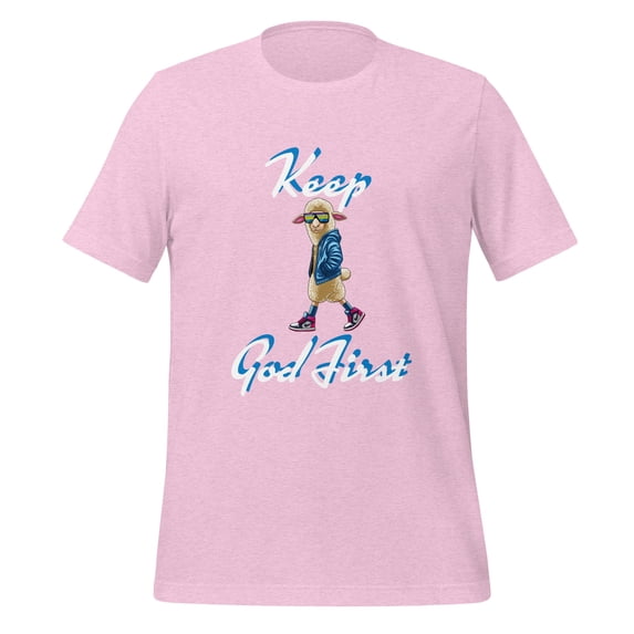 Keep God First Faith Based Apparel T-Shirt - - Stylish Faith-Inspired Design