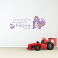 thumbnail image 1 of Keep Going Tico Dora Life Quote Cartoon Quotes Decors Wall Sticker Art Design Decal for Girls Boys Kids Room Bedroom Nursery Kindergarten Home Decor Stickers Wall Art Vinyl Decoration (20x40 inch), 1 of 2