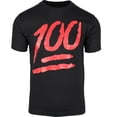 thumbnail image 1 of Keep It 100 Emoji Mens T Shirt, 1 of 3