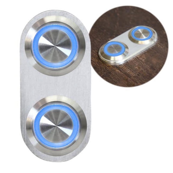 Keep It Clean 10964 Daytona Billet Switch with BLUE LED Illumination - Single Switch