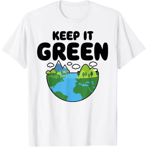 Keep It Green Earth Day Planet Environmental Awareness Retro T-Shirt