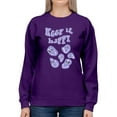 thumbnail image 1 of Keep It Happy! Sweatshirt Women -Image by Shutterstock, Female Small, 1 of 4