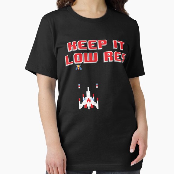 Keep It Low Res Funny 8 Bit Pixel World Video Game Vibe Unisex T-Shirt, up to size 5XL