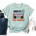 thumbnail image 1 of Keep It Old School T-shirt Gift For 90's Birthday Vintage Tape Women Tee Historical Top Music Lover, 1 of 3