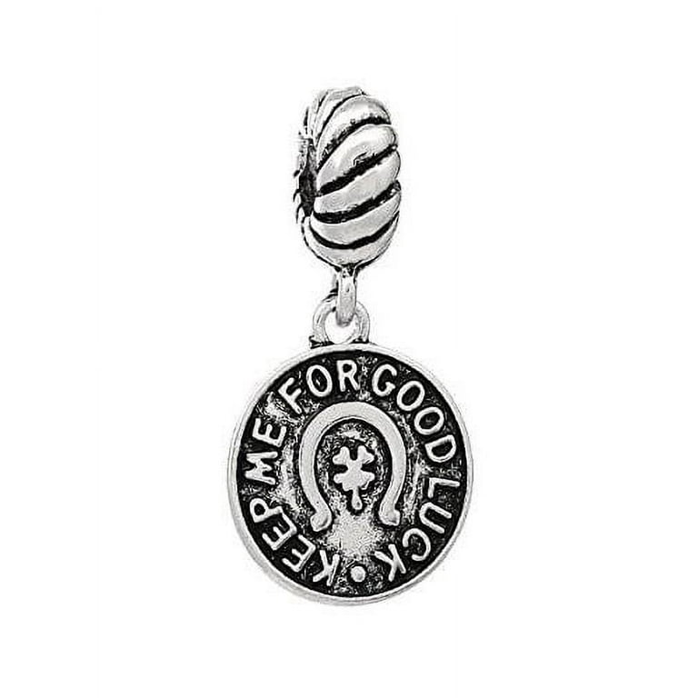 Keep Me For Good Luck Horse Shoe Design Charm Bead for Most