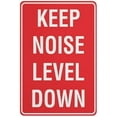 thumbnail image 1 of Keep Noise Level Down Sign Outdoor Signs Aluminum 12X8 Inch Uv Ink Printed For House And Business, 1 of 4