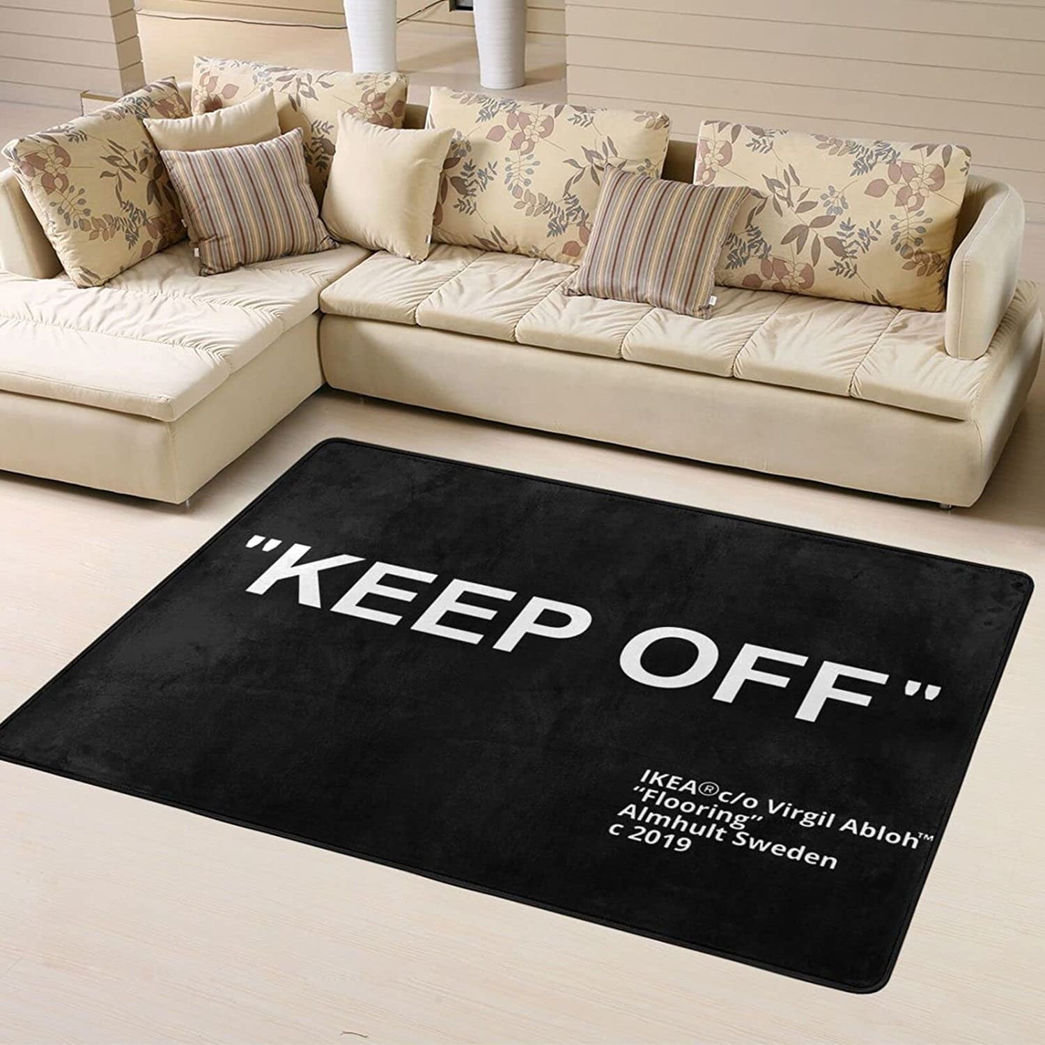 Keep Off Large Rugs Floor Mat Modern Carpet for Home Decoration Area Rug,Cozy Art Decoration Polyester Carpet 36 x 24 inch - Walmart.com