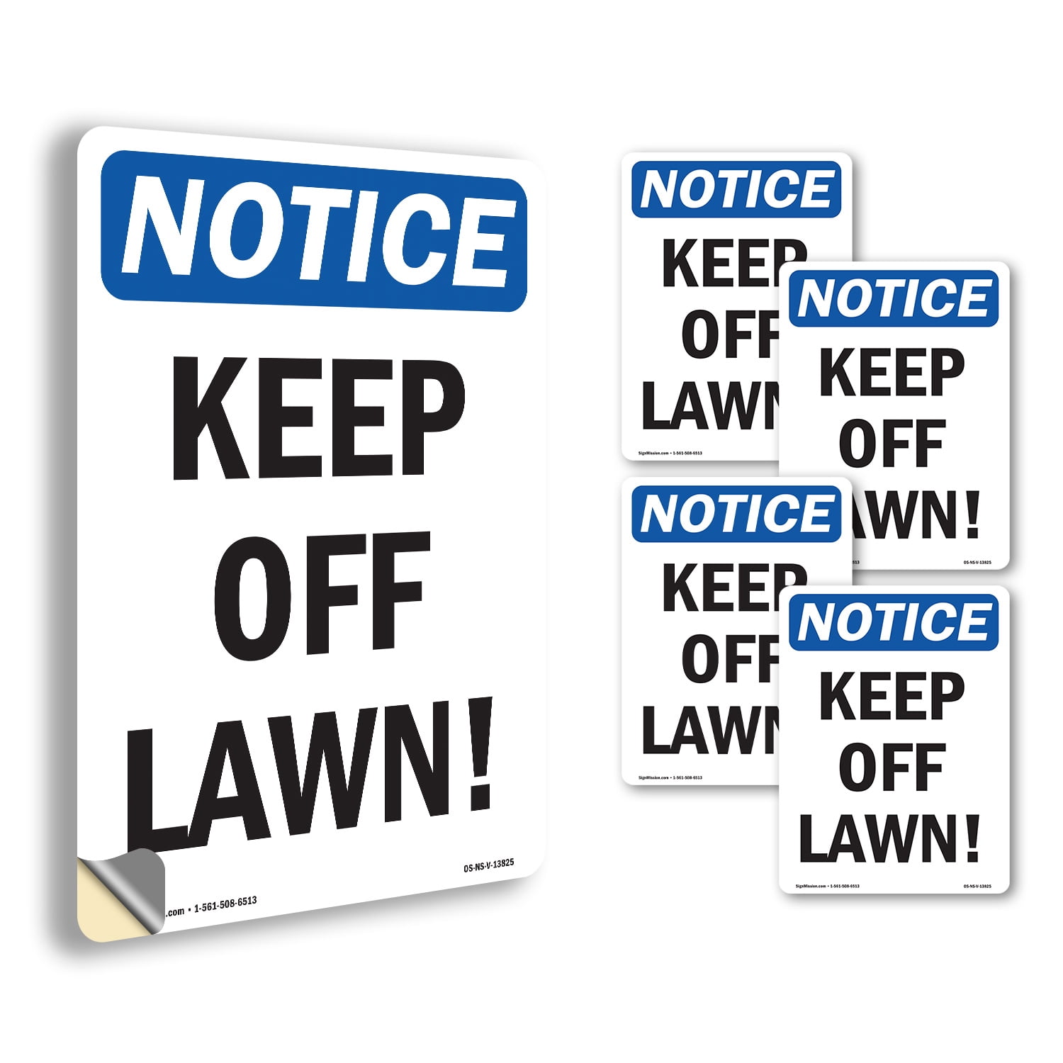 Keep Off Maintenance Access Only OSHA Notice Vinyl Decal Label 18 Inch ...
