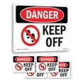 thumbnail image 1 of Keep Off OSHA Danger Aluminum Sign 10 Inch x 7 Inch - 5 Pack, 1 of 8