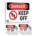 thumbnail image 1 of Keep Off OSHA Danger Vinyl Decal Label 7 Inch x 5 Inch - 10 Pack, 1 of 6