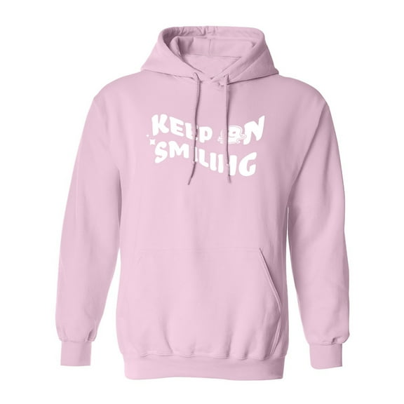Keep On Smiling Adult Hooded Sweatshirt