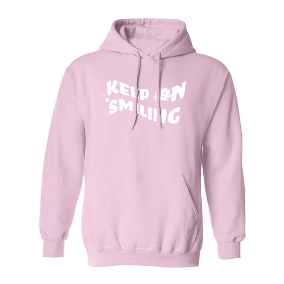 Keep On Smiling Adult Hooded Sweatshirt