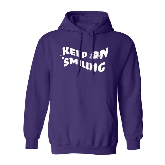 Keep On Smiling Adult Hooded Sweatshirt