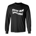 thumbnail image 1 of Keep On Smiling Adult Long Sleeve T-shirt, 1 of 3