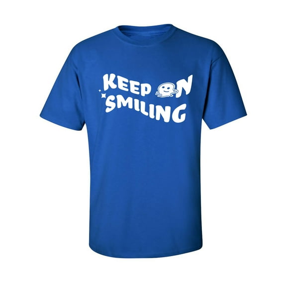 Keep On Smiling Adult Short Sleeve T-shirt
