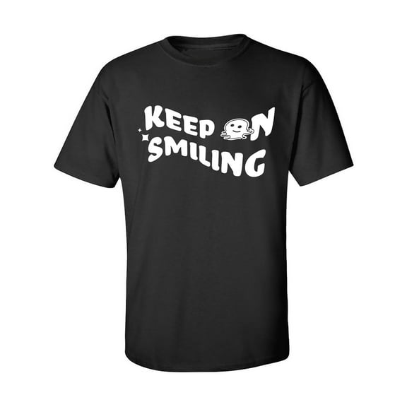 Keep On Smiling Adult Short Sleeve T-shirt