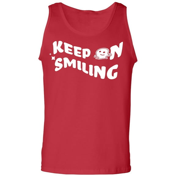 Keep On Smiling Adult Tank Top