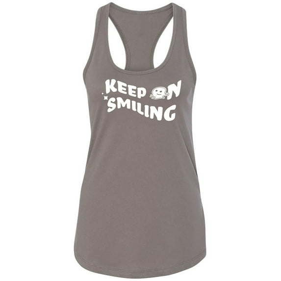 Keep On Smiling Racerback Tank