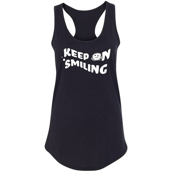 Keep On Smiling Racerback Tank