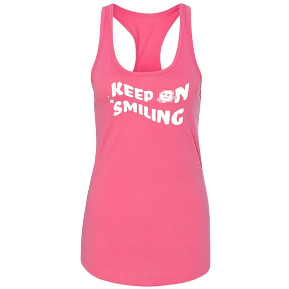 Keep On Smiling Racerback Tank