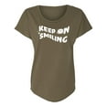 thumbnail image 1 of Keep On Smiling Womens Dolman Tee, 1 of 3
