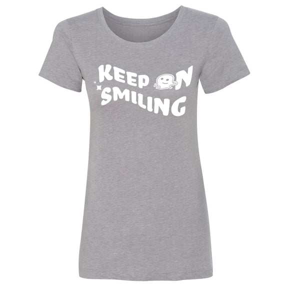 Keep On Smiling Womens crewneck tee