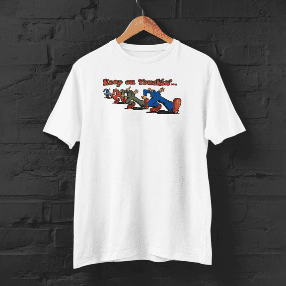 Keep On Truckin Vintage T Shirts WHITE T-Shirts S-5XL GS036