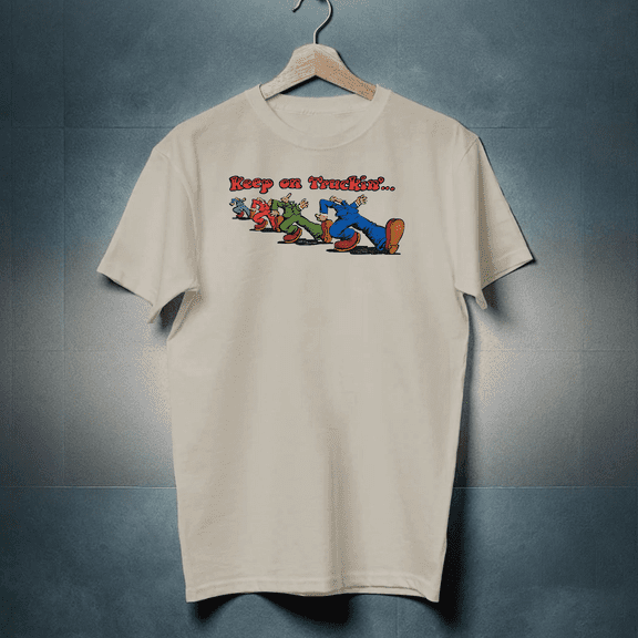 Keep On Truckin Vintage T Shirts WHITE T-Shirts S-5XL GS036