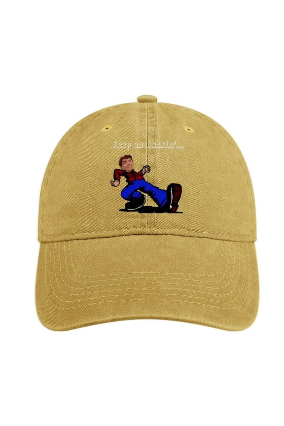 Keep On Trucking Sand Colour Baseball Cap for Men Women, Adjustable Snapback Hats Cotton Hat