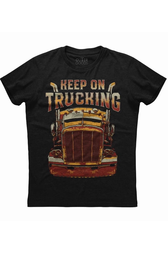 Keep On Trucking Truck Printed Driver Vehicle Hobby Gift Unisex T-Shirt, up to Size 5XL