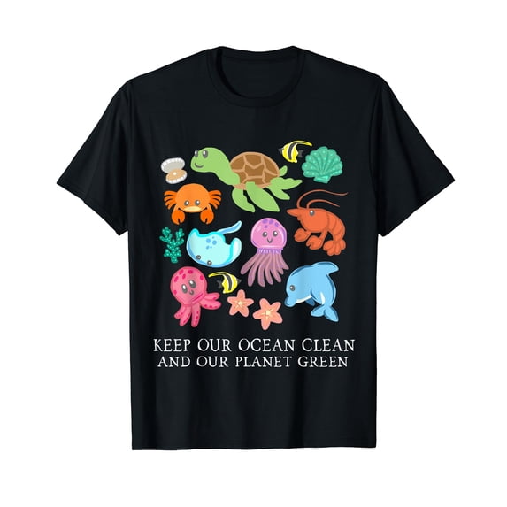 Keep Our Ocean Clean And Our Planet Green Save Earth Women T-Shirt