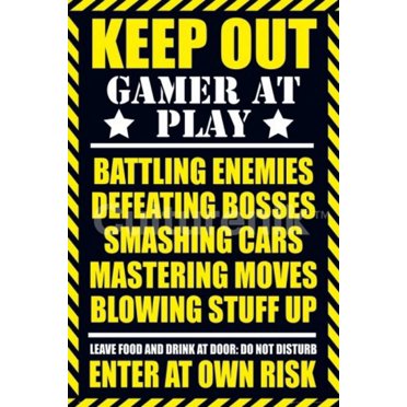 Video Game Rules Poster Print (22 x 34) - Walmart.com