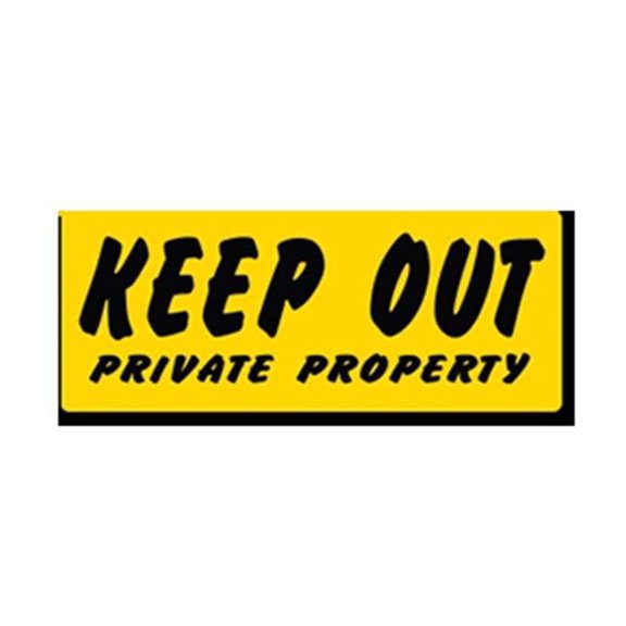 Keep Out - Private Property Clip-On Sign