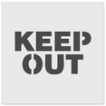 thumbnail image 1 of Keep Out Warning Sign DIY Cookie Wall Craft Stencil - 5.5 Inch, 1 of 5