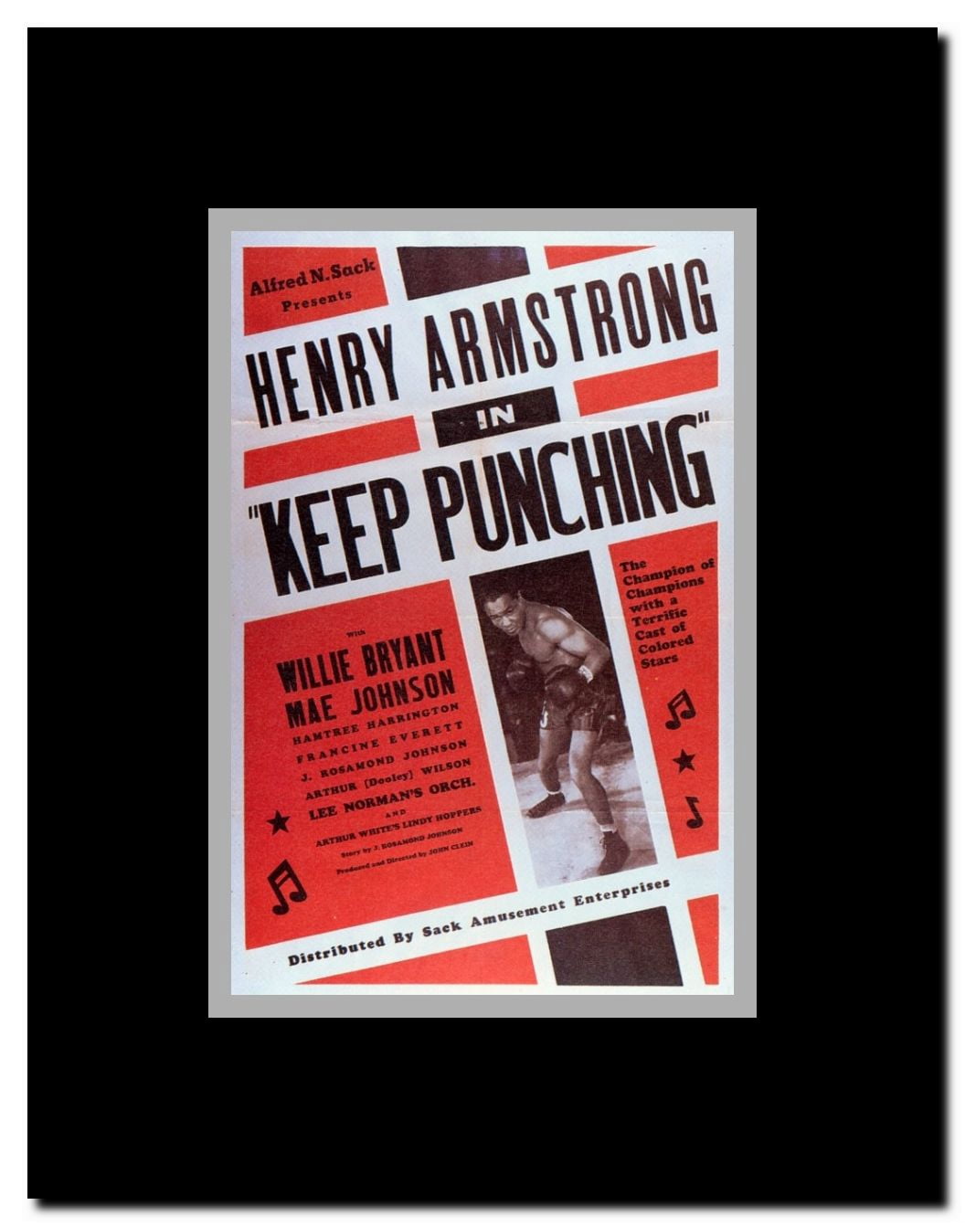 Keep Punching Framed Movie Poster