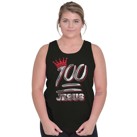 Keep Real 100% Jesus Christ Christian Tank Top T Shirts Men Women Brisco Brands X