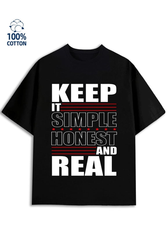 Keep It Simple men's funny humor 180G 100% Cotton black husband y2k Original Unisex Shirt Short Sleeve tshirts Funny Unisex Shirt Short Sleeve tshirts