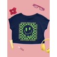 thumbnail image 1 of Keep Smiling Drip Face Crop Tee Women's -SelectDesign Designs, 1 of 4
