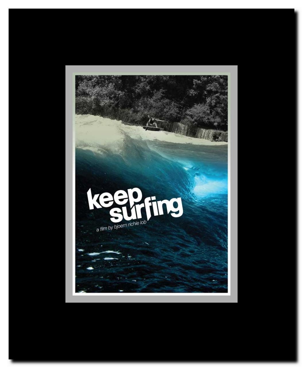 Keep Surfing Framed Movie Poster