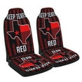 thumbnail image 1 of Keep Texas Red Seat Covers Cars, ​Car Truck SUV 2 Piec, 1 of 5