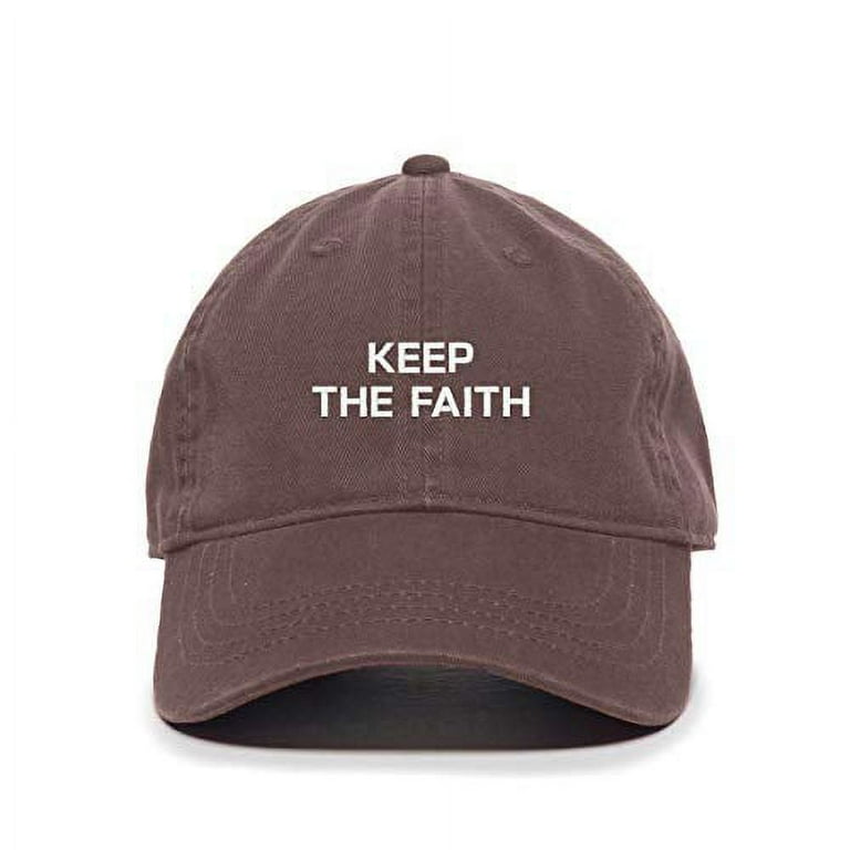 Keep The Faith Joe Biden Election Quote Baseball Cap Embroidered Cotton Adjustable Dad Hat Brown Walmart