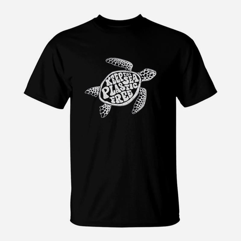 Keep The Sea Plastic Fre Cute Sea Turtle Earth Day TShirt - Walmart.com