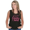 thumbnail image 1 of Keep Them Perky Breast Cancer BCA Tank Top Tee Shirt Women Brisco Brands S, 1 of 6