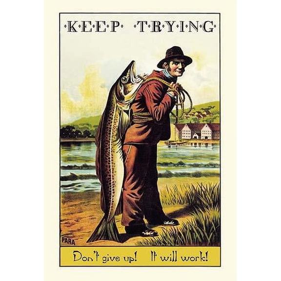 Keep Trying-Fine Art Canvas Print (20" x 30")